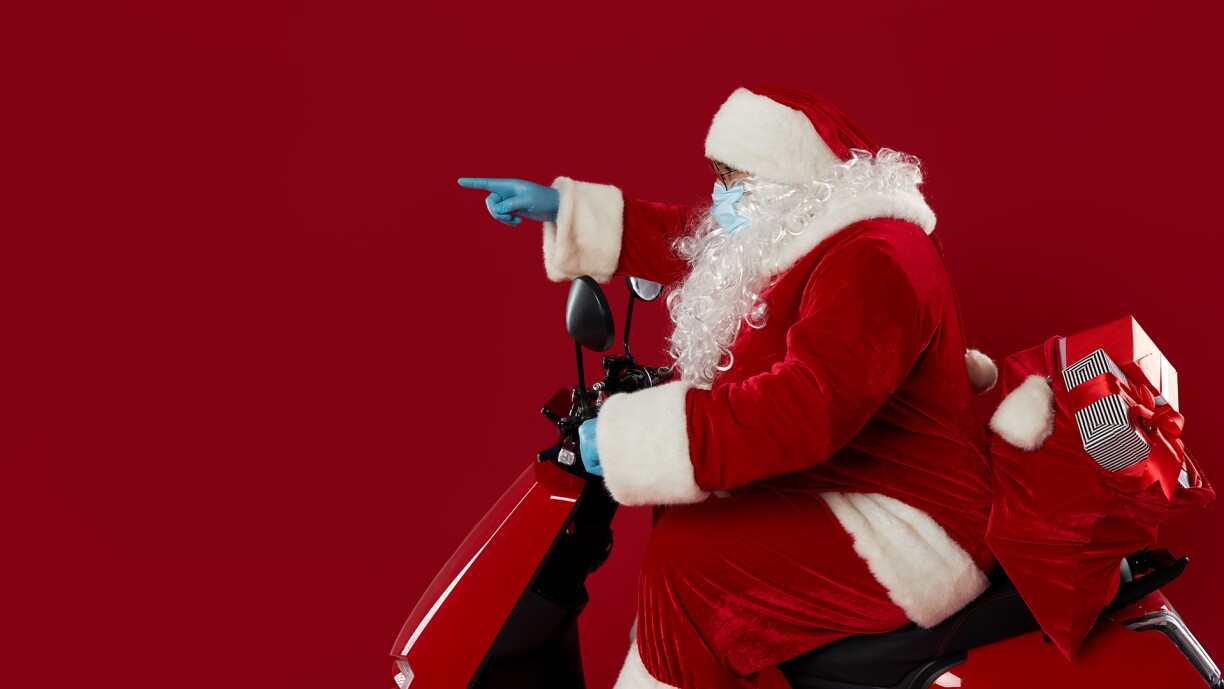 Rien ne saurait empêcher le Père Noël de délivrer ses cadeaux. Pas même le coronavirus.