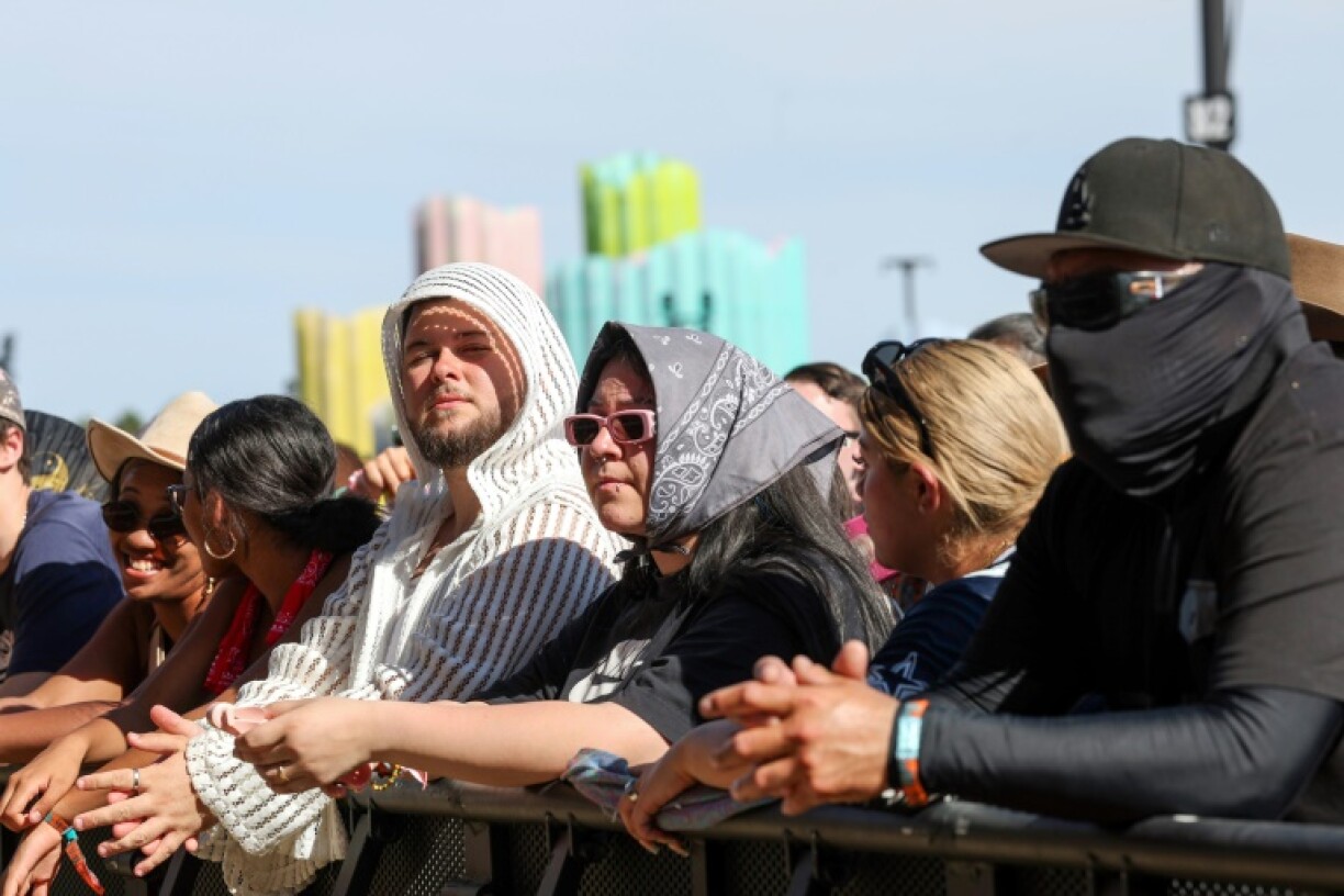 One trend was giving Italian grandmother: silk scarves knotted at the chin were all the rage at Coachella 2025