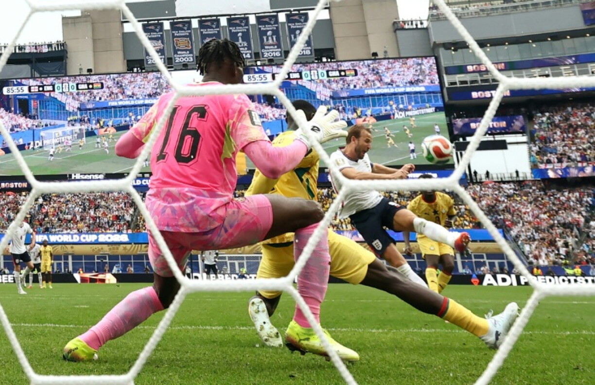 L'incroyable raté d'Harry Kane à la 86e minute du match de l'Angleterre contre le Ghana le 23 juin 2026 à Foxborough, près de Boston
