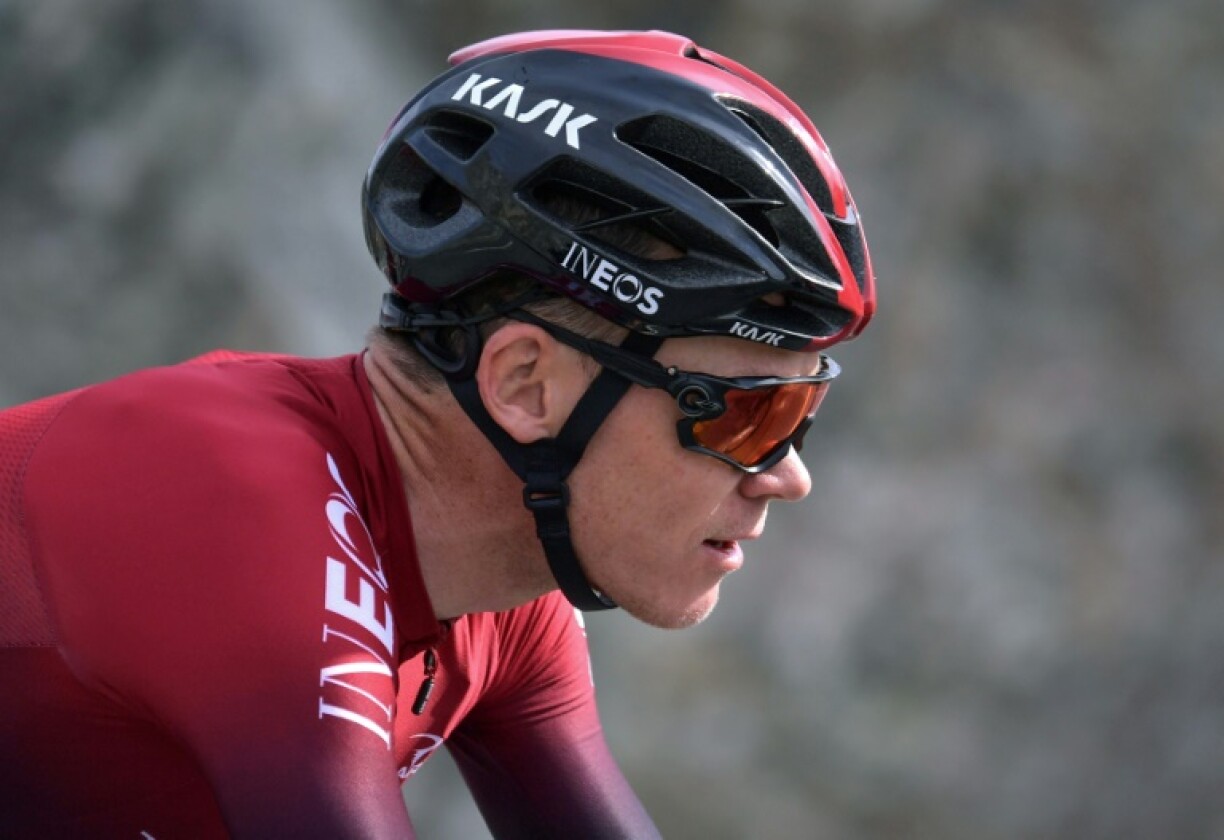 Le Britannique Chris Froome lors de la 2e étape du Tour des Emirats arabes unis, de Hatta à Hatta Dam, le 24 février 2020