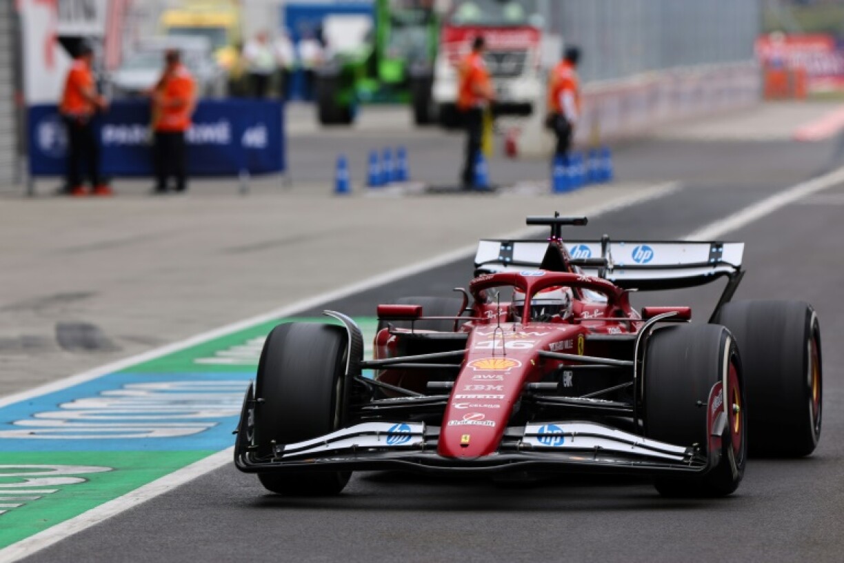 Ferrari's Monegasque driver Charles Leclerc started on pole at the Hungarian Grand Prix but finished fourth after experiencing issues with his car