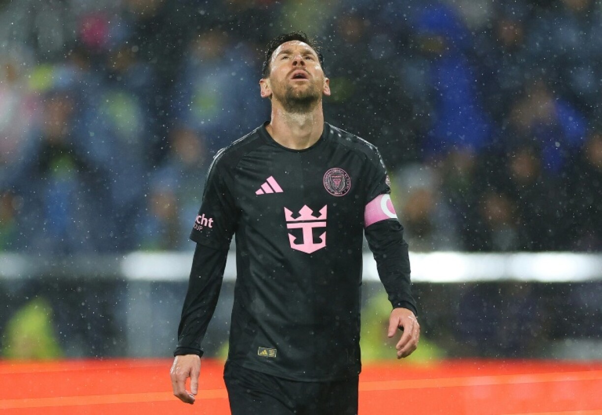 Lionel Messi of Inter Miami reacts during an MLS Cup loss to Nashville SC