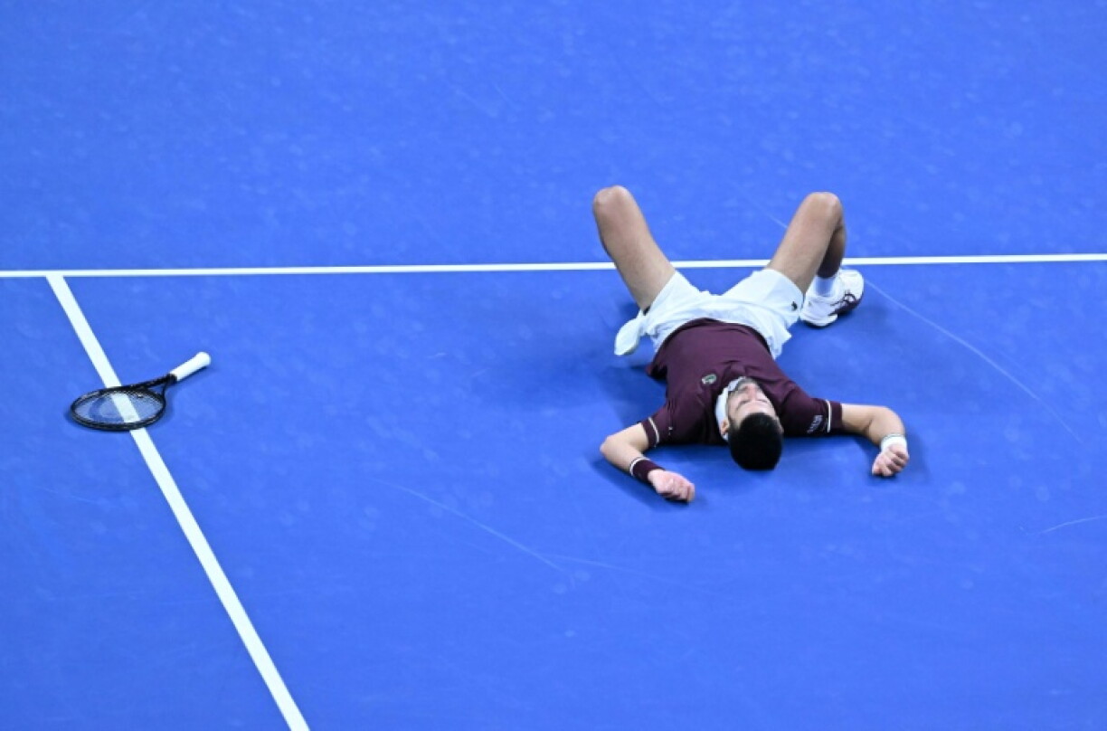 Le Serbe Novak Djokovic durant sa demi-finale contre Daniil Medvedev, le 5 octobre 2026 à Pékin