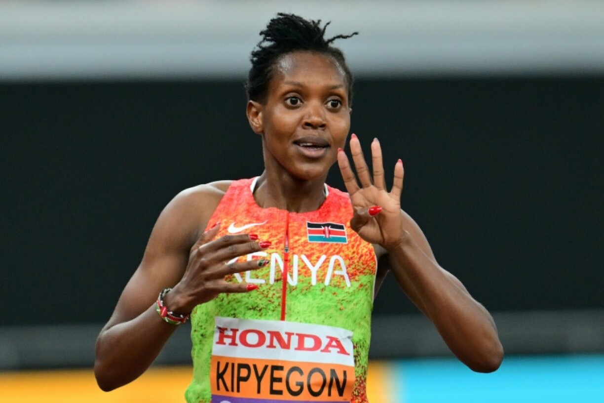Faith Kipyegon shows how many world 1,500 metres titles she has won