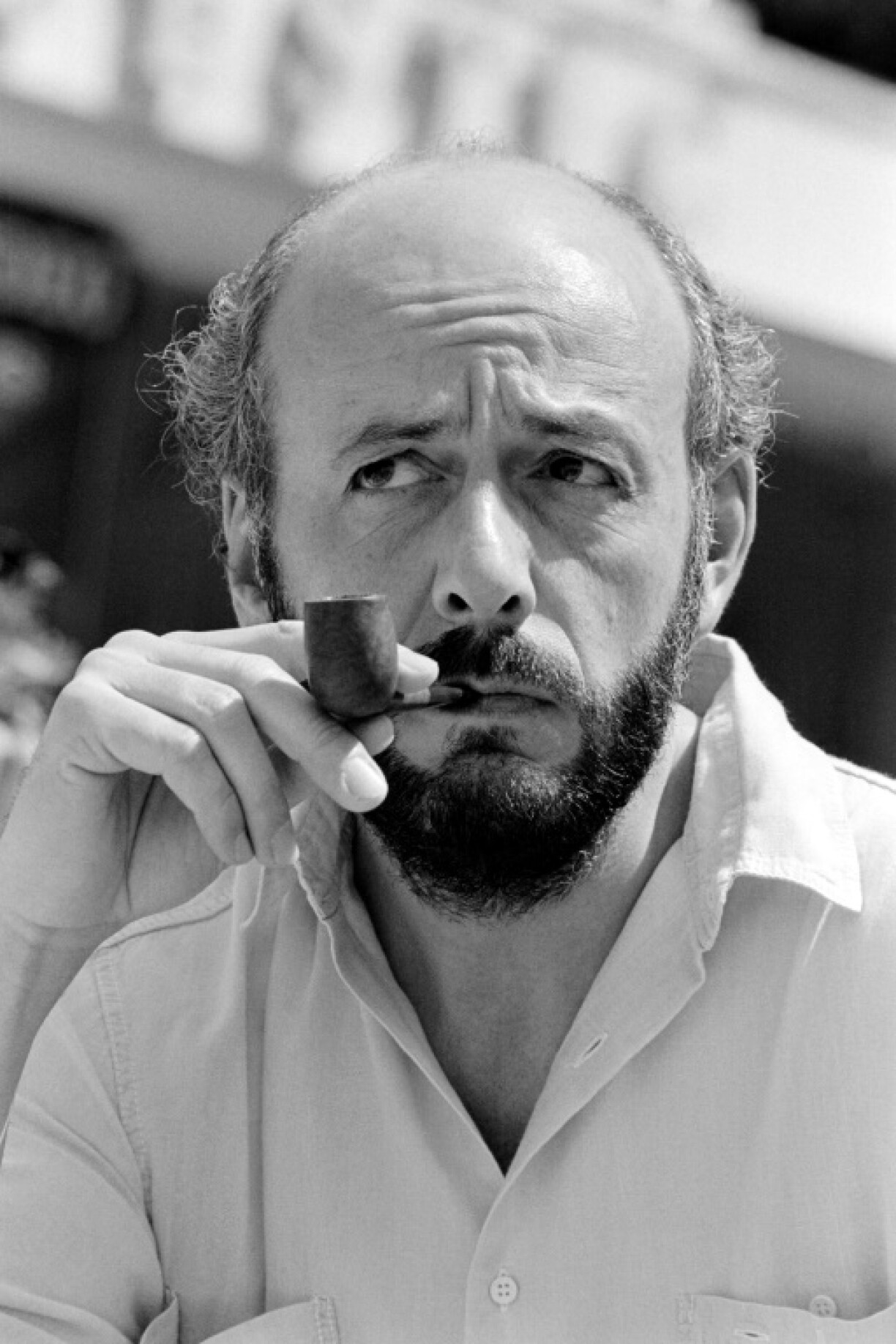 French film director Bertrand Blier pictured in 1986 at the Cannes film festival