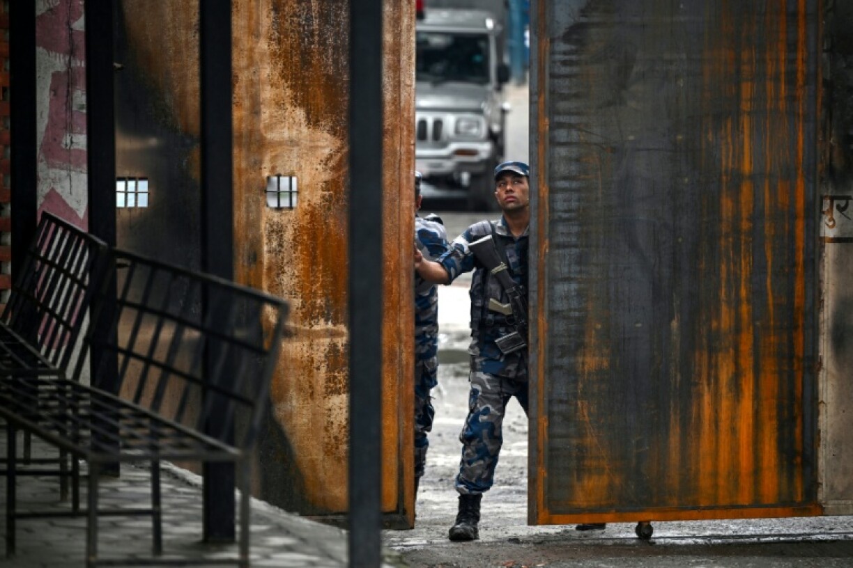 Kathmandu's Nakhu prison bears the scars of the unrest, which saw parliament and government buildings torched