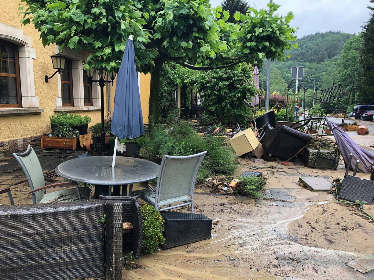 Le Mullerthal dévasté par les inondations en 2018.