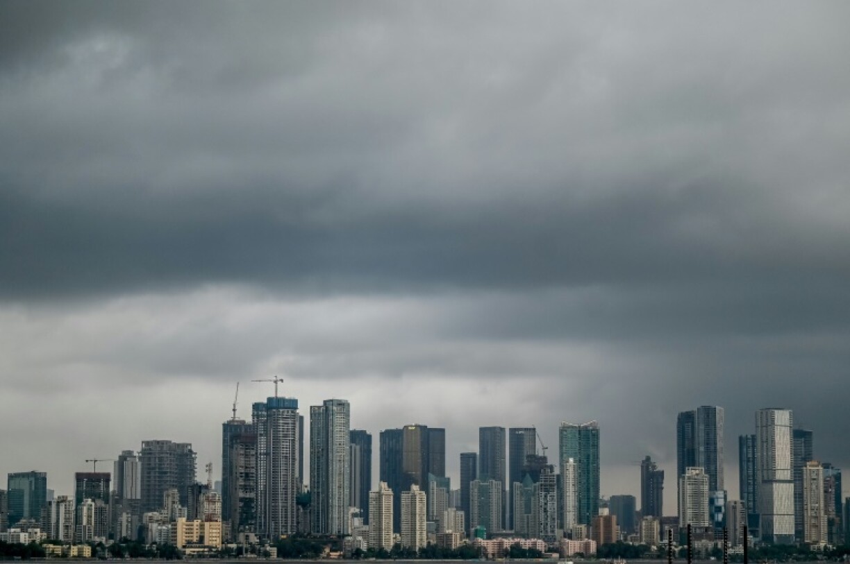 Monsoon clouds over Mumbai. The annual monsoon has arrived two weeks earlier than usual, weather forecasters say