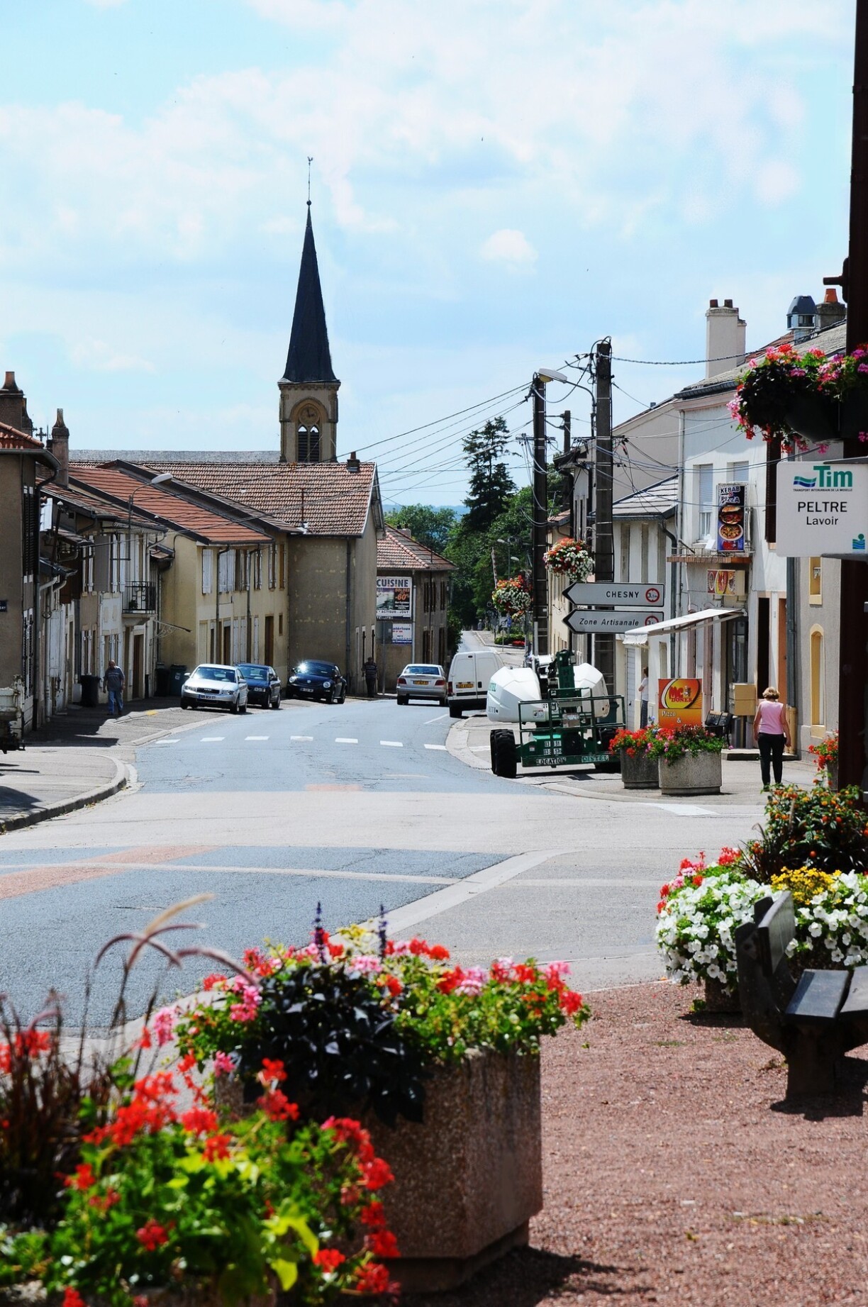 La commune de Peltre.