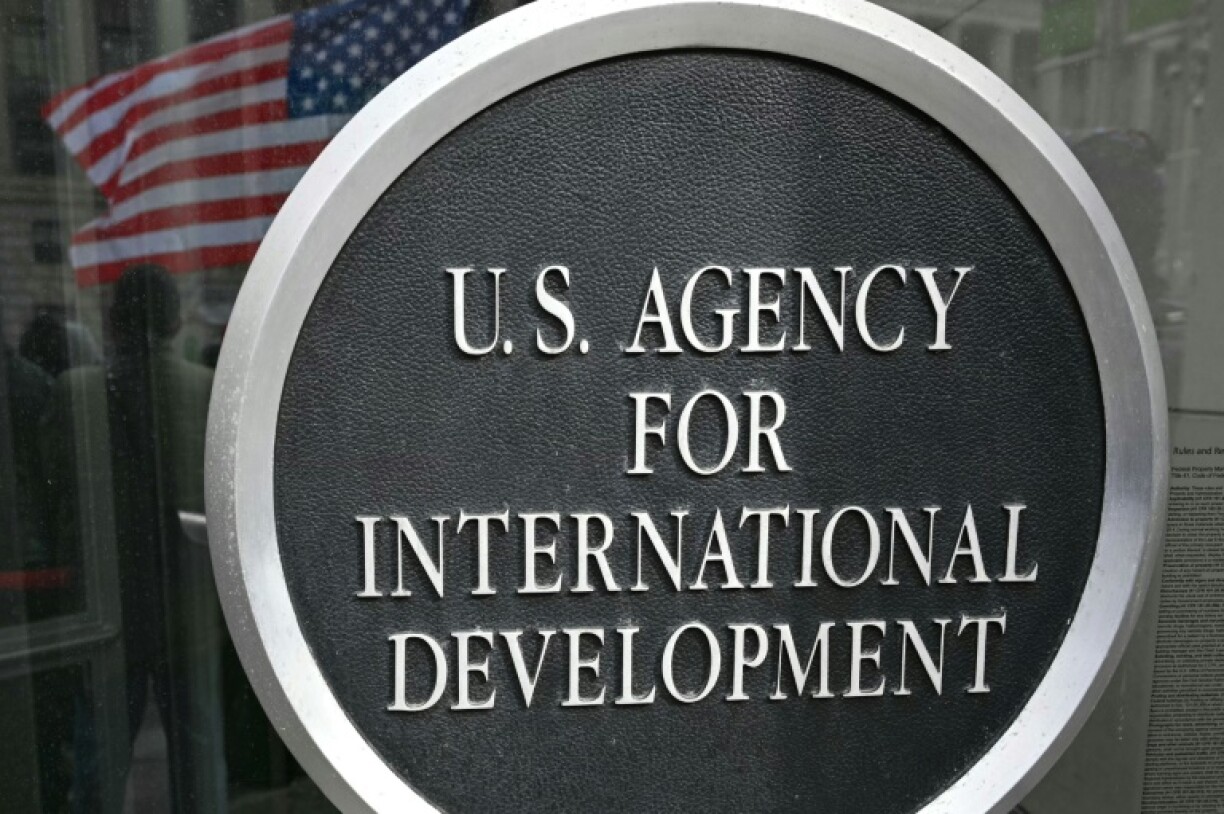L'entrée du siège de l'Agence américaine pour le développement international (Usaid), le 3 février 2025 à Washington