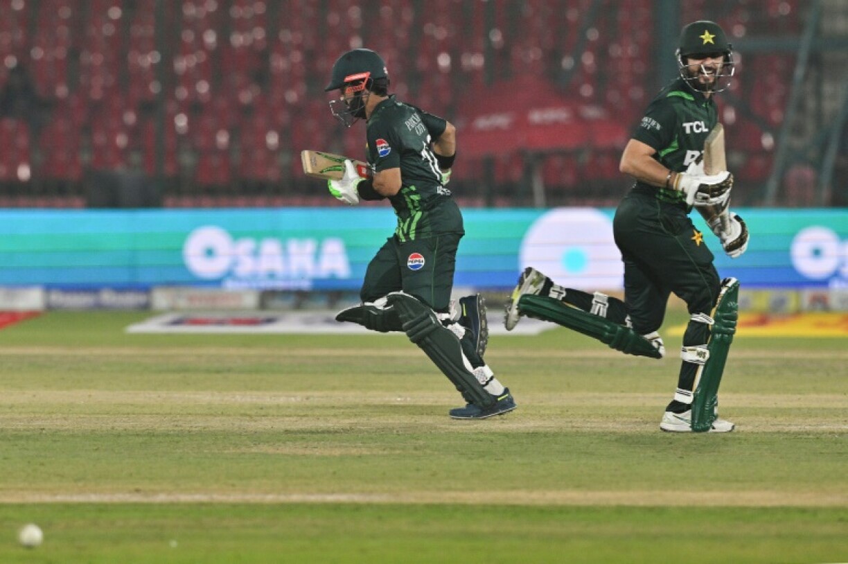 Undefeated: Salman Agha (R) and Mohammad Rizwan