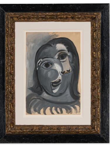 Pablo Picasso, "Tête de Femme", 1941, Gouache on paper, 38.9 x 25.4 cm | 15.3 x 10 in