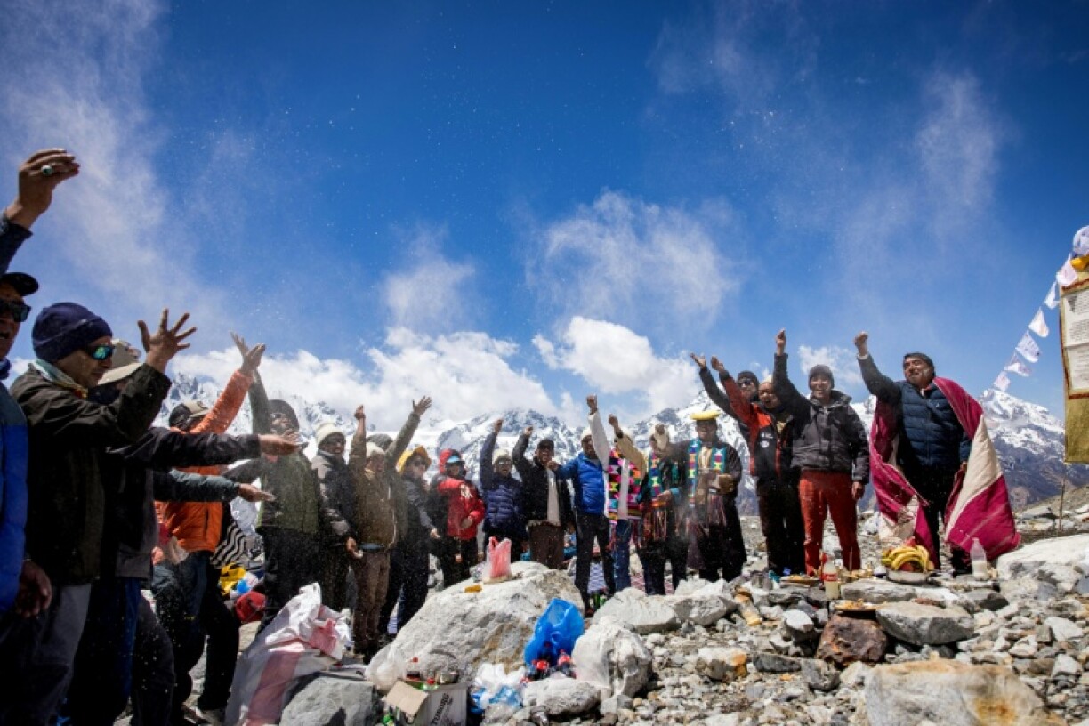The ceremony comes as the world marked near-record high global temperatures in April, according to the EU's climate monitor