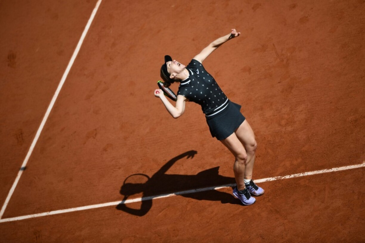 D'Titelverdeedegerin Simona Halep.