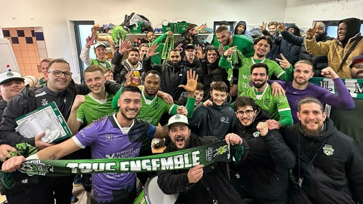 La communion est toujours sincère entre les joueurs et les supporters à l’US Mondorf. Benjamin Schmit confirme que le groupe vit bien.