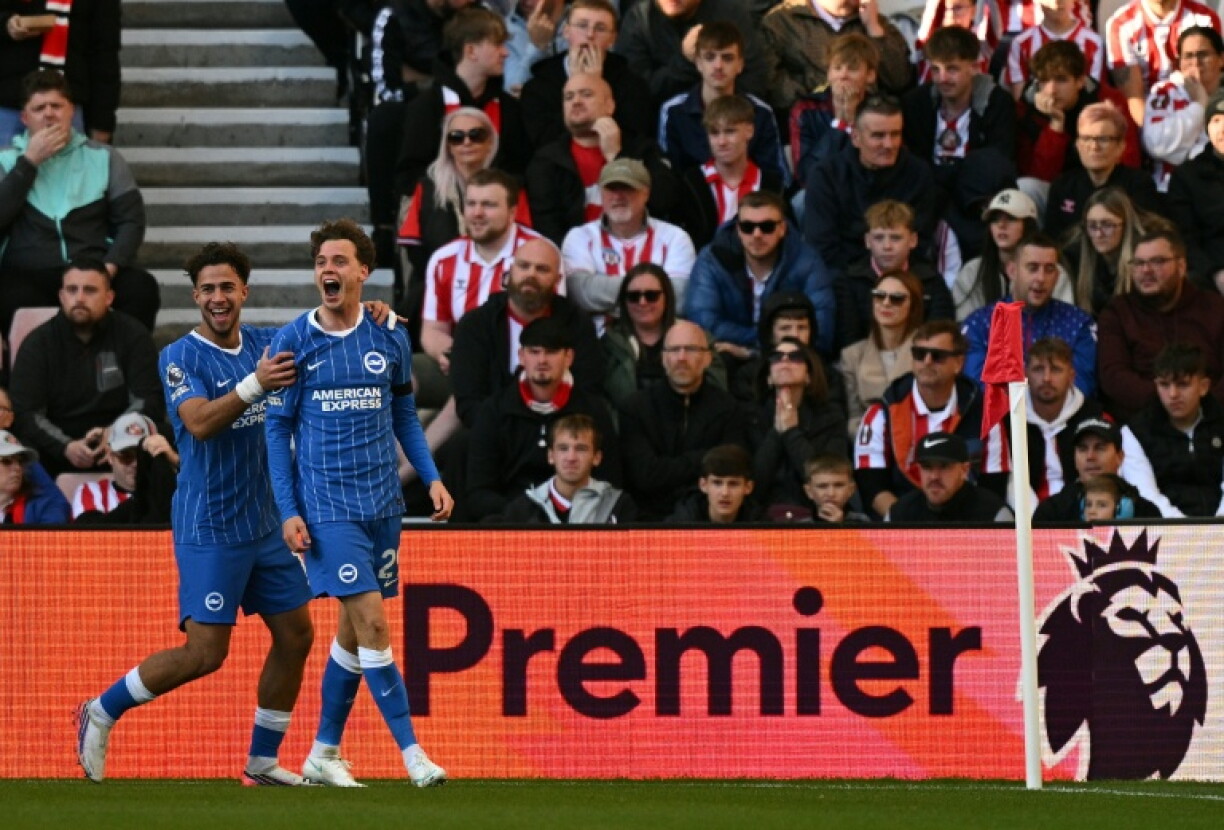 Brighton sit third in the Premier League