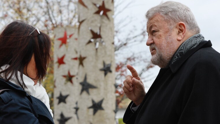 De Robert Goebbels bei der Visitt vum Belsche Kinnek a senger Fra zu Schengen 2019.