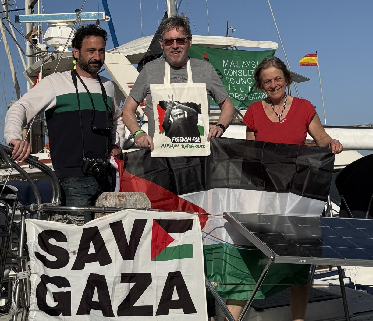 From left to right: Ermenegildo (Gildo) Molinari, Xavier Gilquin, and Elisabeth Trocheris