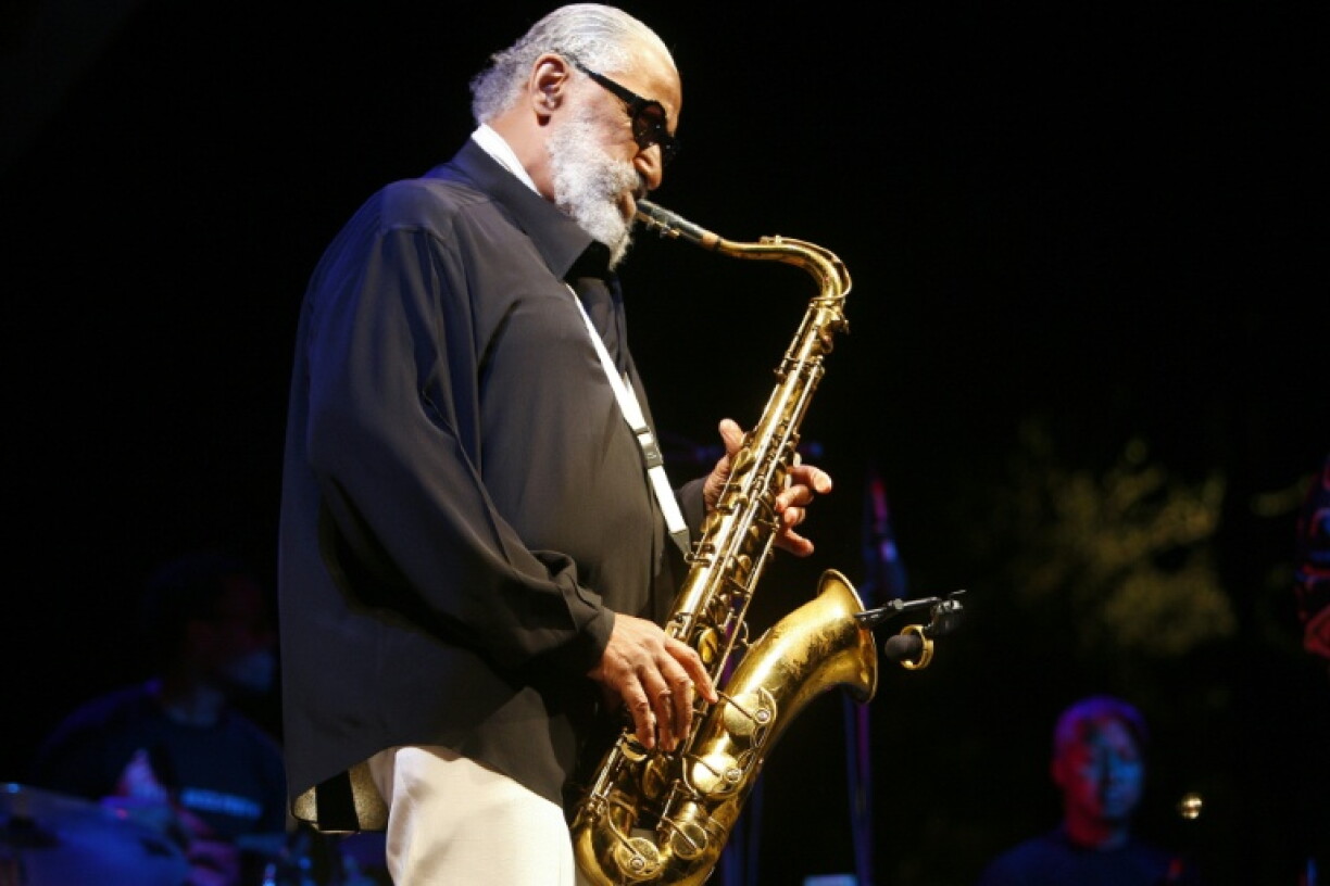 Le saxophoniste américain Sonny Rollins lors du Festival de Jazz de Nice, le 25 juillet 2009 dans le sud de la France