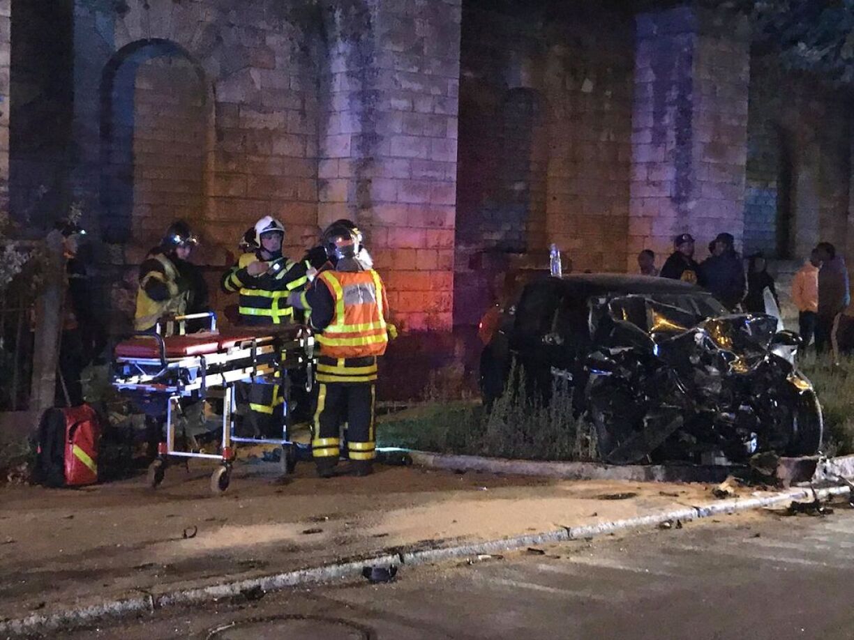 Accident tëscht Esch/Uelzecht an Audun-le-Tiche