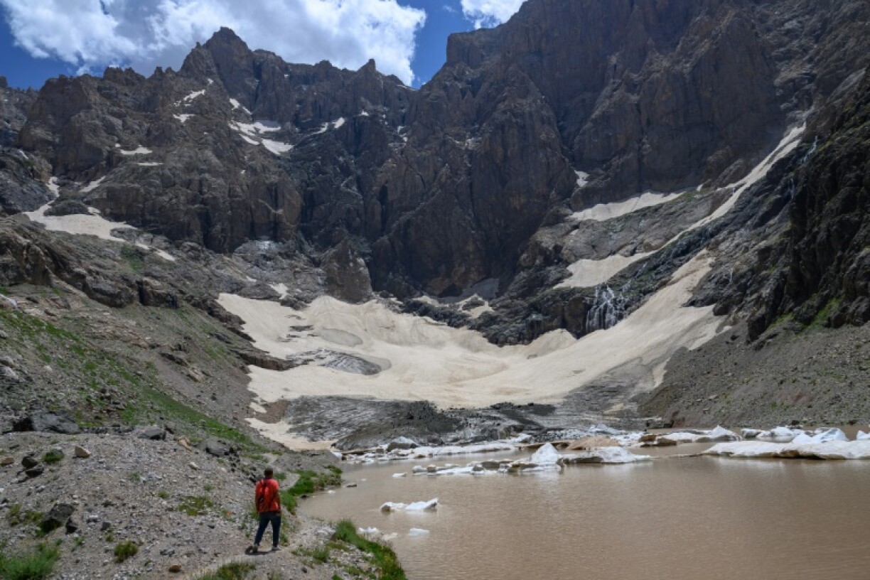 New sections of the mountains that were once capped in ice are melting fast year after year