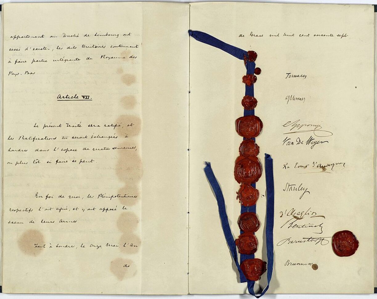 The Second Treaty of London, signed 11 May 1867.