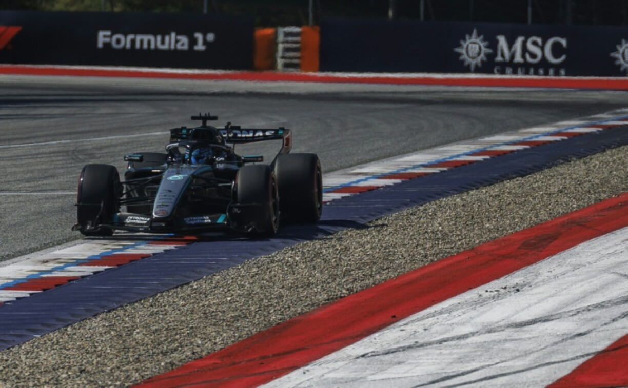 George Russell (Mercedes) lors des qualifications du Grand Prix d'Autriche le 27 Juin 2026.