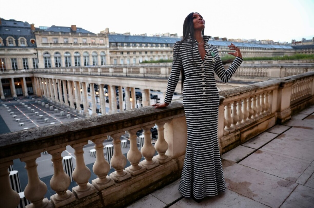 Le mannequin britannique Naomi Campbell à Paris le 26 septembre 2024