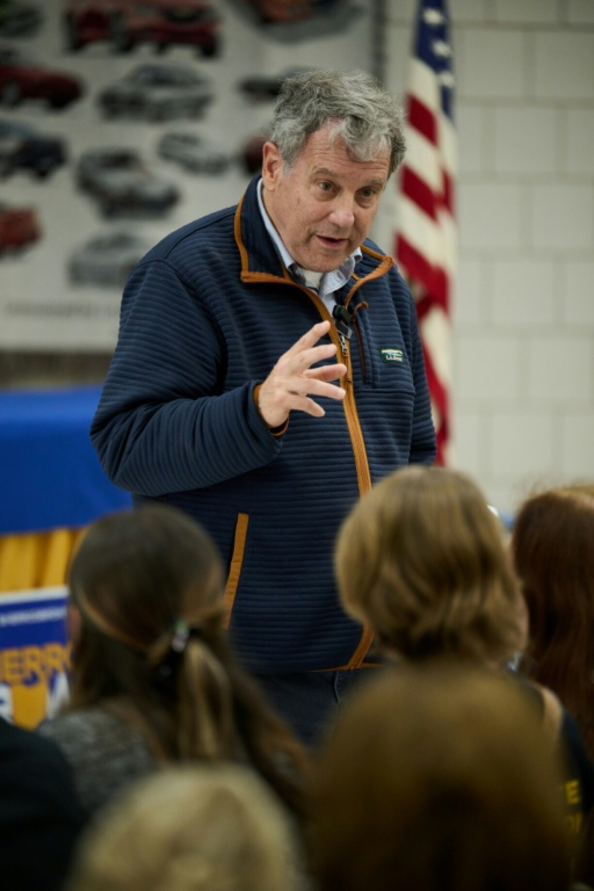 Ohio Senate candidate Sherrod Brown hopes to win voters back by speaking against the Iran war and data centers