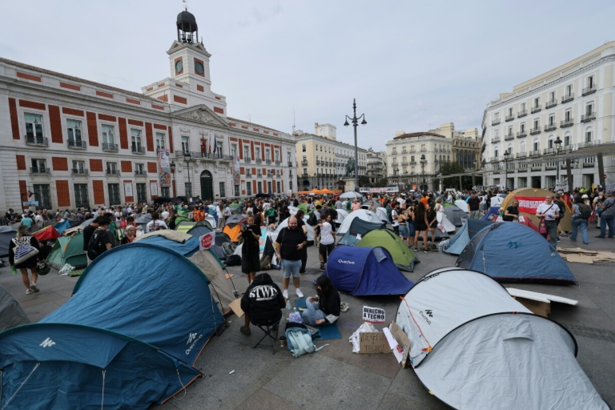 The protesters say they will remain in the camp until solutions are found to the housing crisis