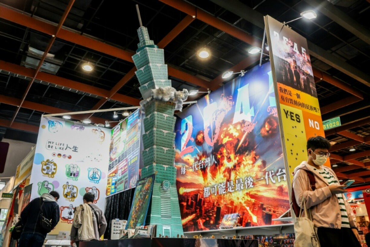 The game's release comes as China maintains military pressure on Taiwan