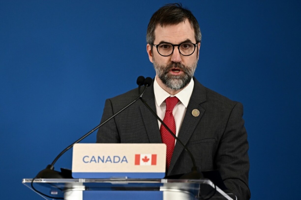 Environment Minister Steven Guilbeault, pictured in April 2024, called Canada's new climate target 'realistic and achievable'