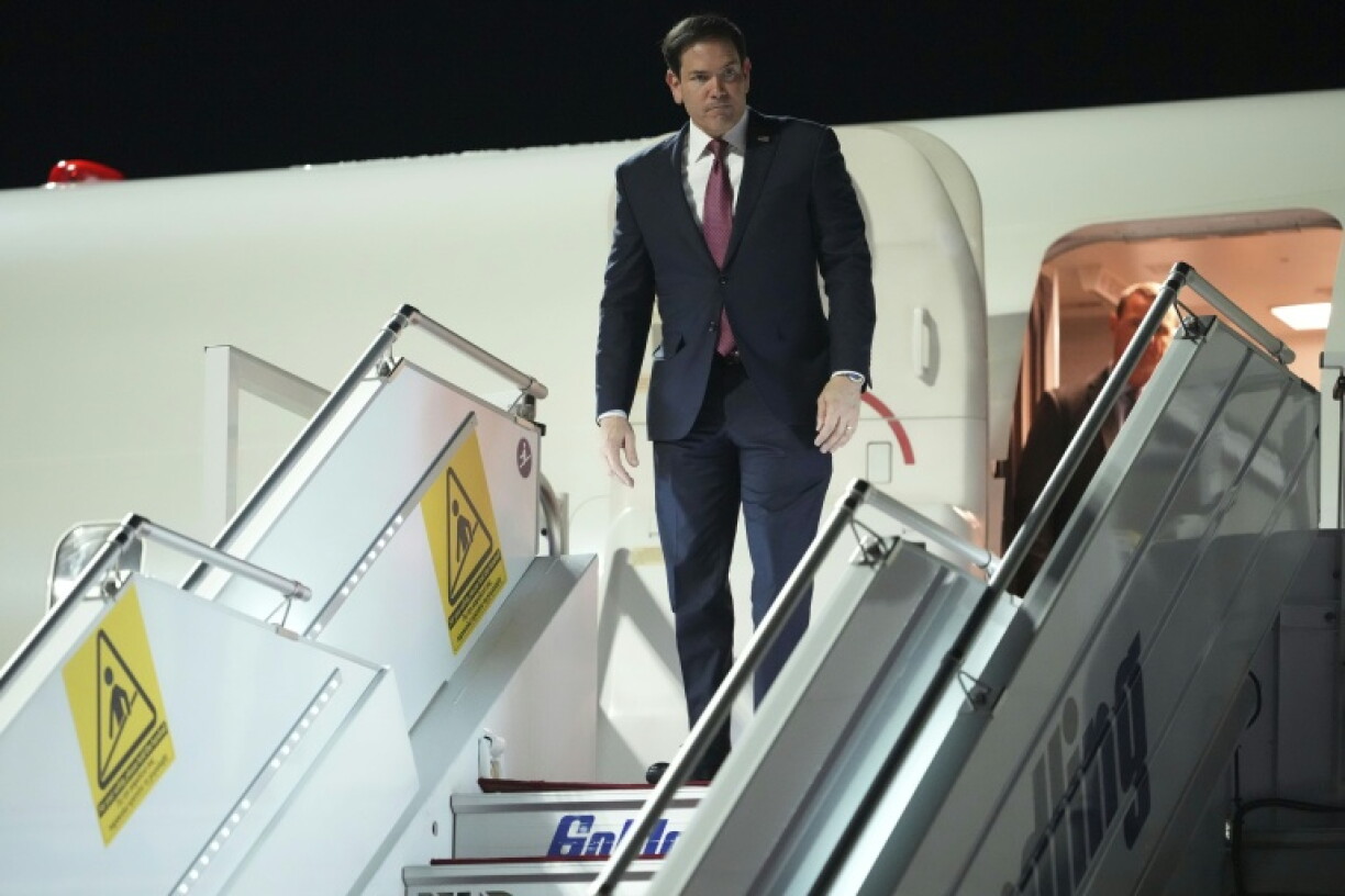 Rubio is set to speak from the Pnyx, a hill near the Acropolis that is the parliamentary assembly of ancient Athenian democracy