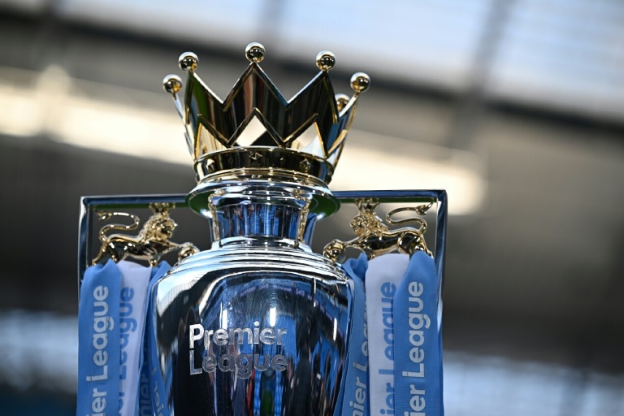 The Premier League trophy