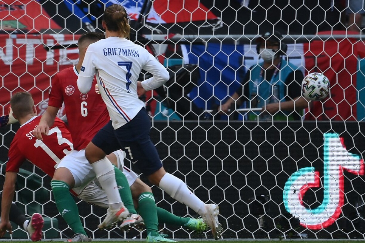 Antoine Griezmann marque face à la Hongrie le 19 juin 2021