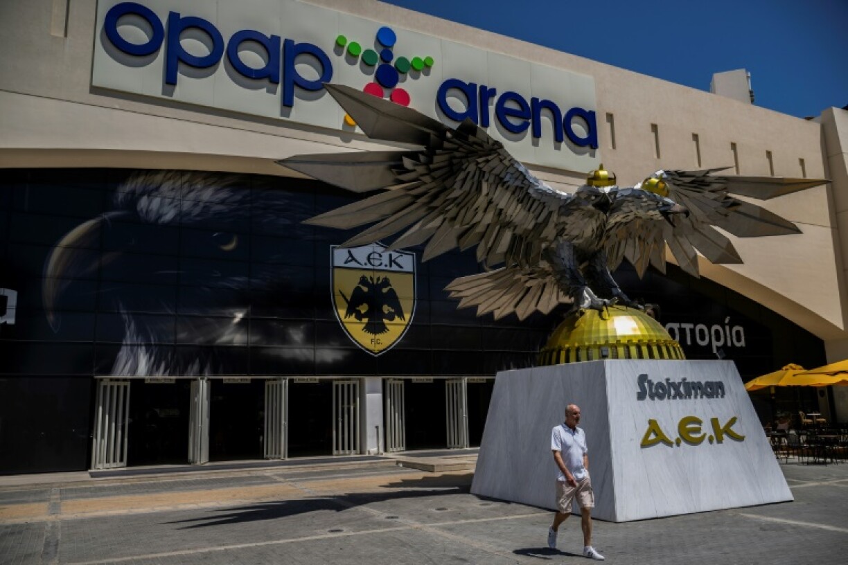 Le stade de l'AEK Athènes, dans la banlieue de la capitale grecque, le 8 août 2023.