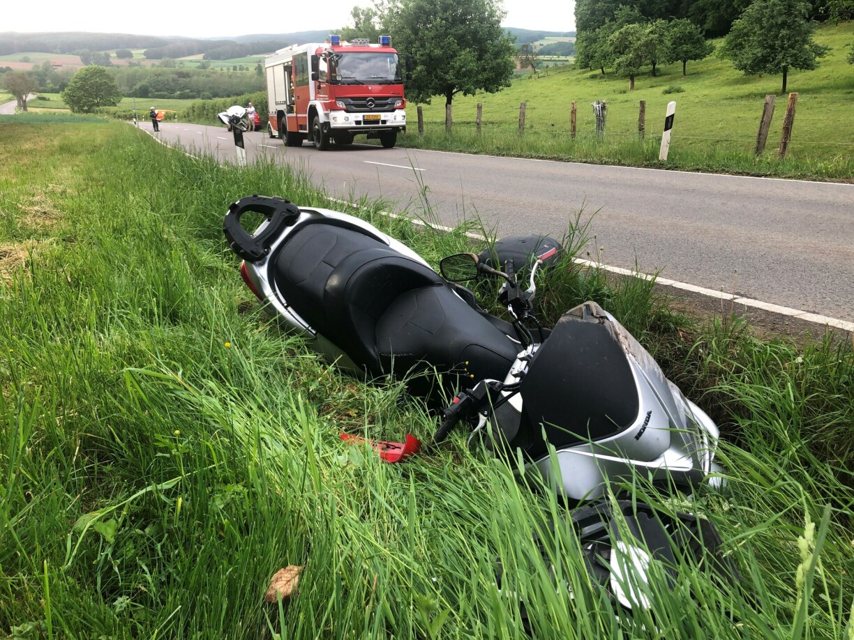 Un motard a perturbé le contrôle de son deux-roues près de Mertzig.