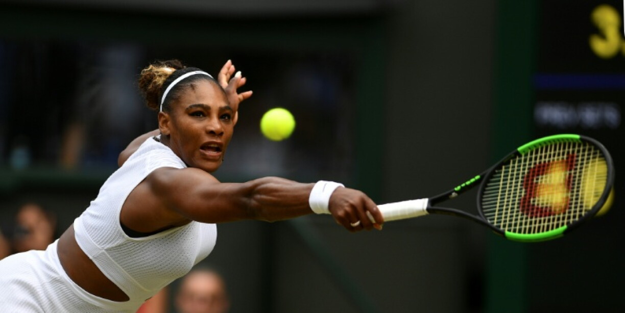 Serena Williams lors de son dernier quart de finale à Wimbledon le 9 juillet 2019