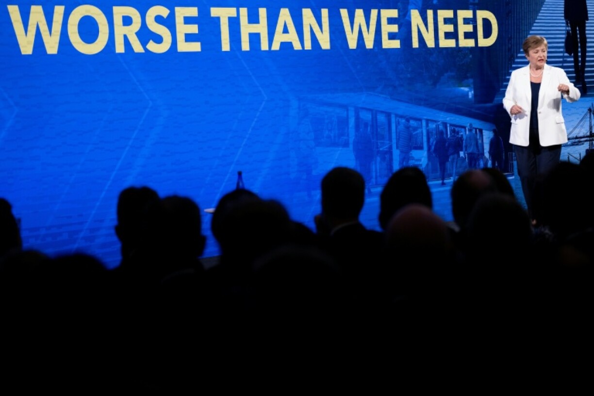 IMF Managing Director Kristalina Georgieva said global growth was expected to be around three percent over the medium term