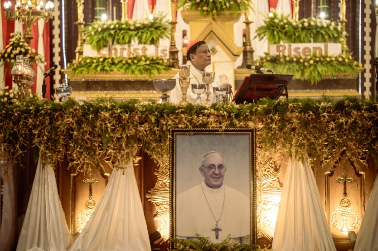 The special service on Tuesday night was held as Myanmar's military said it would extend a ceasefire declared to ease earthquake relief efforts by one more week