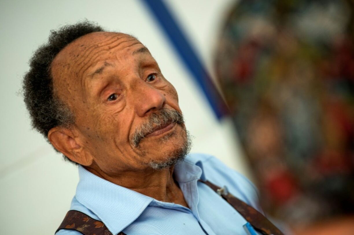 L'écrivain et militant écologiste français Pierre Rabhi à Salé, au Maroc, le 7 octobre 2018