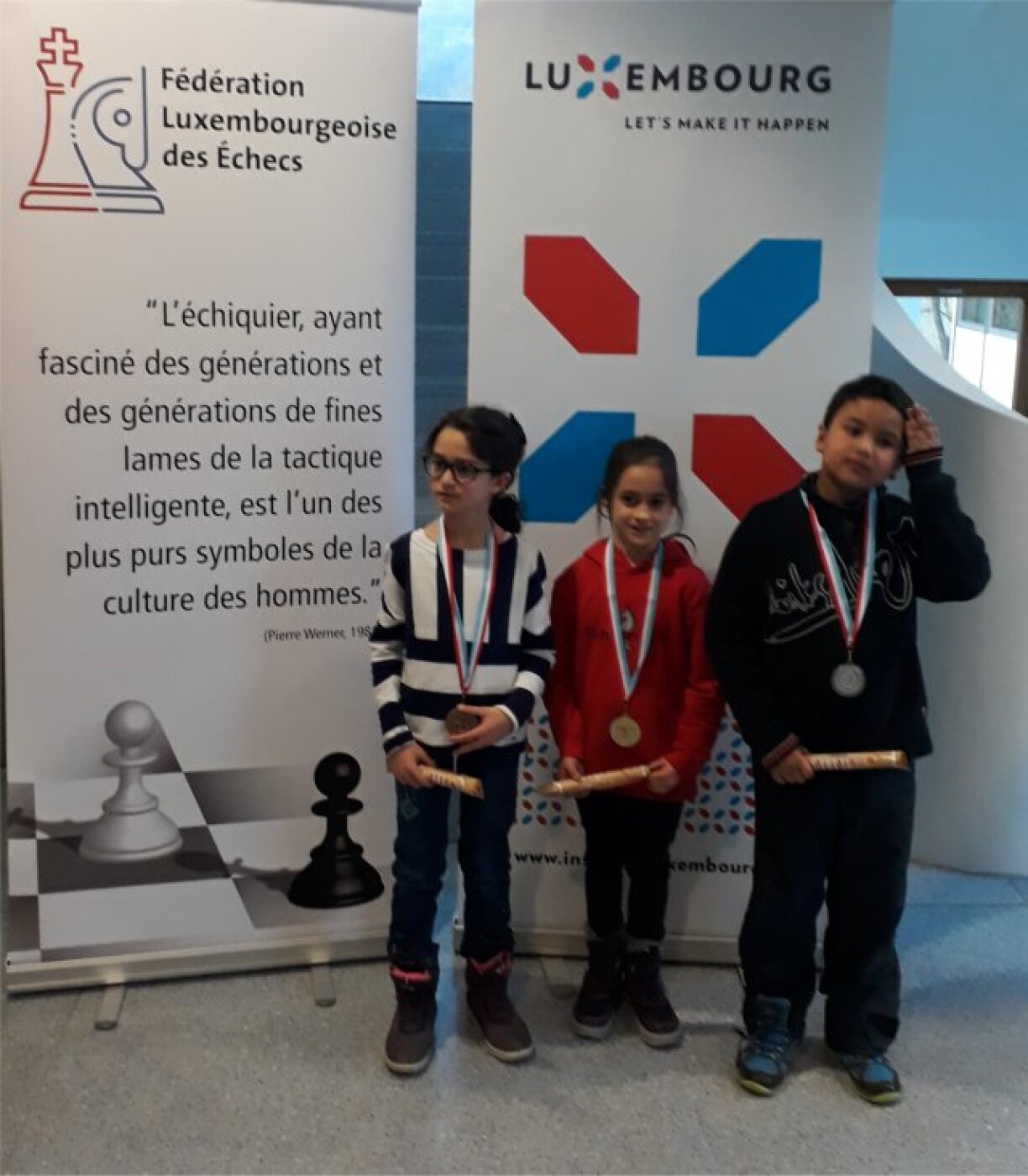 De Podium an der Kategorie U8.