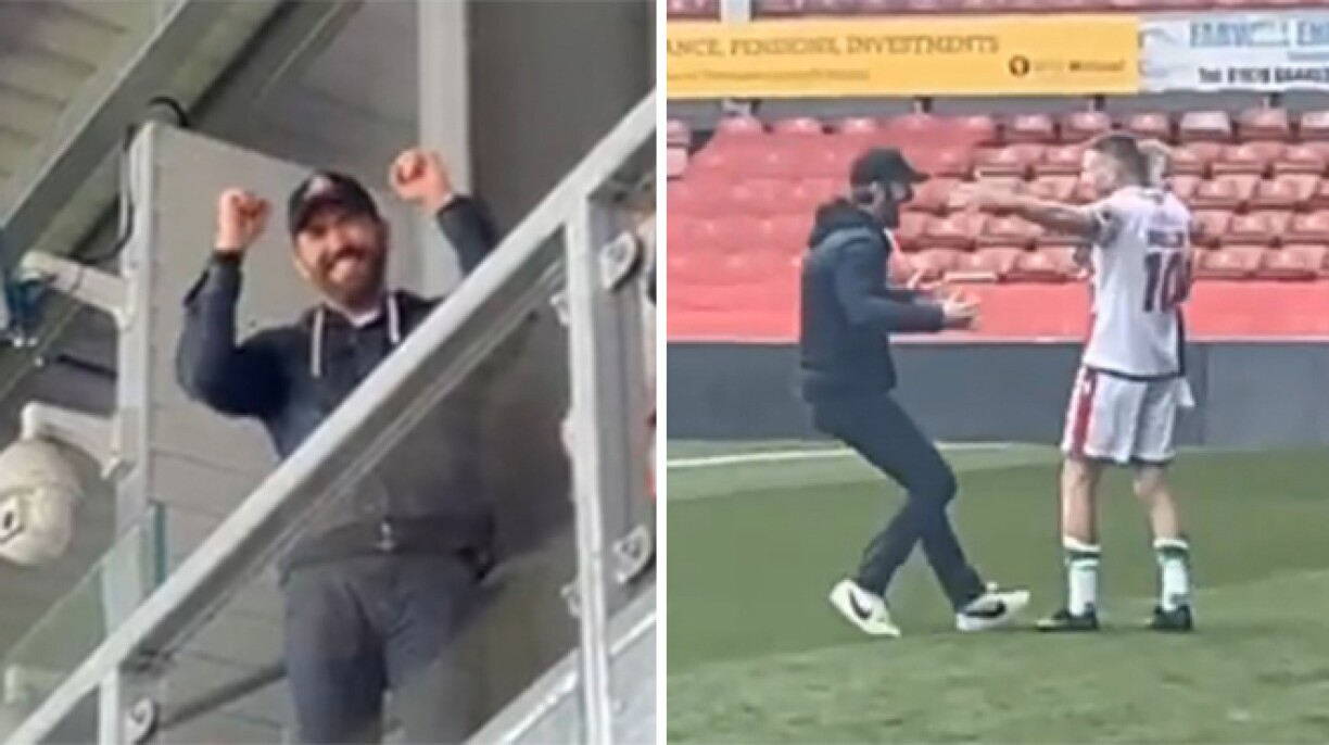 L'acteur Ryan Reynolds, propriétaire d'un club de D5 anglaise, devient fou quand son équipe gagne en FA Trophy (vidéos)
