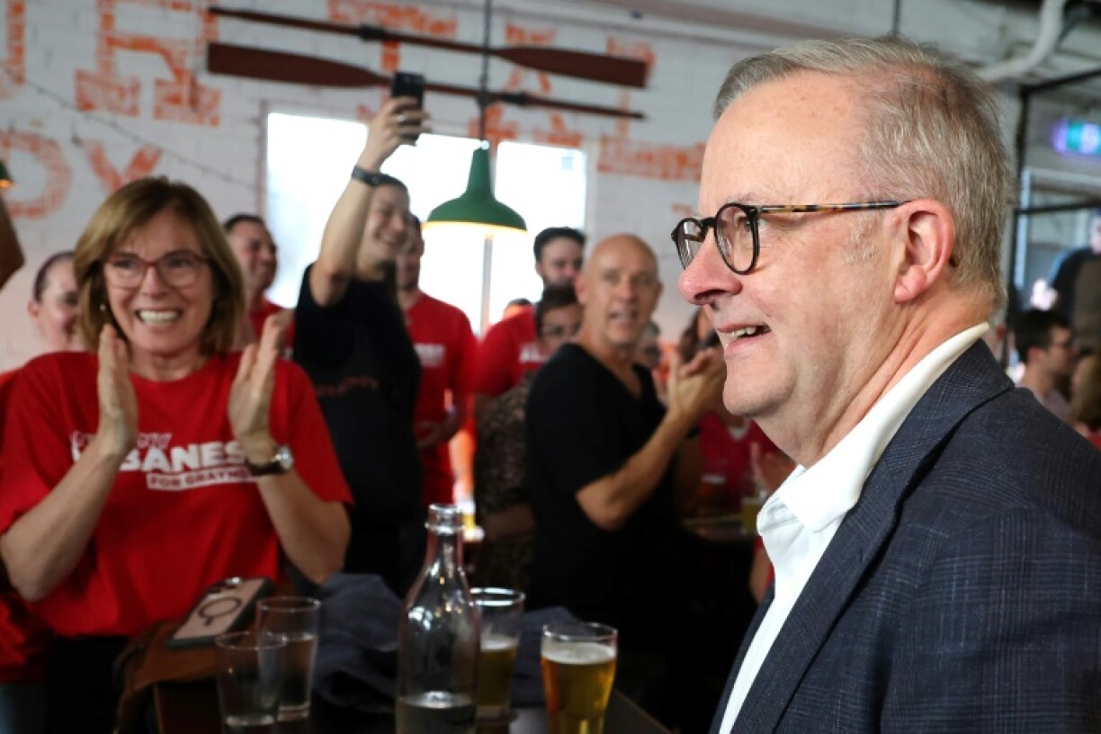 Prime Minister Anthony Albanese visited a craft brewery on Sunday after his election victory