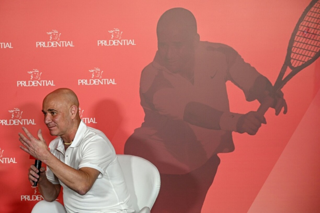 US former tennis player Andre Agassi in Hong Kong