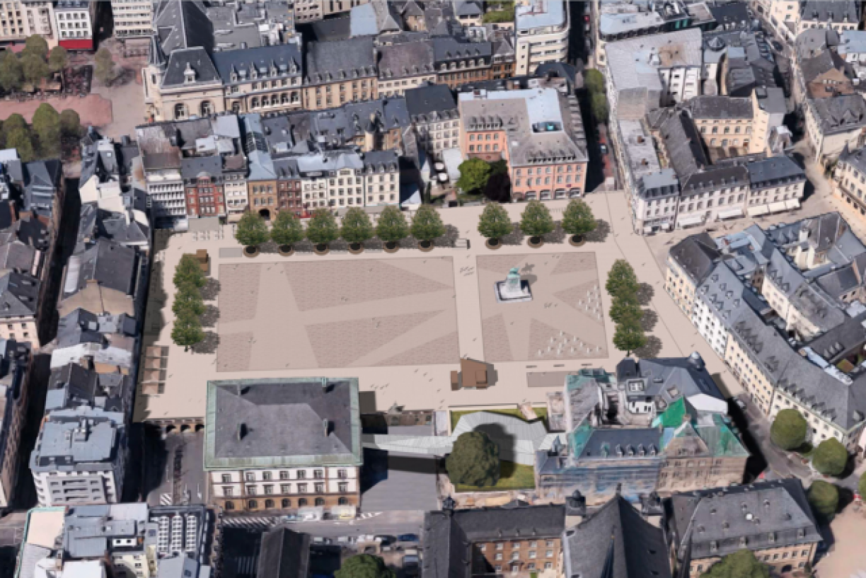 Le visage que devrait avoir la Place Guillaume II en 2023