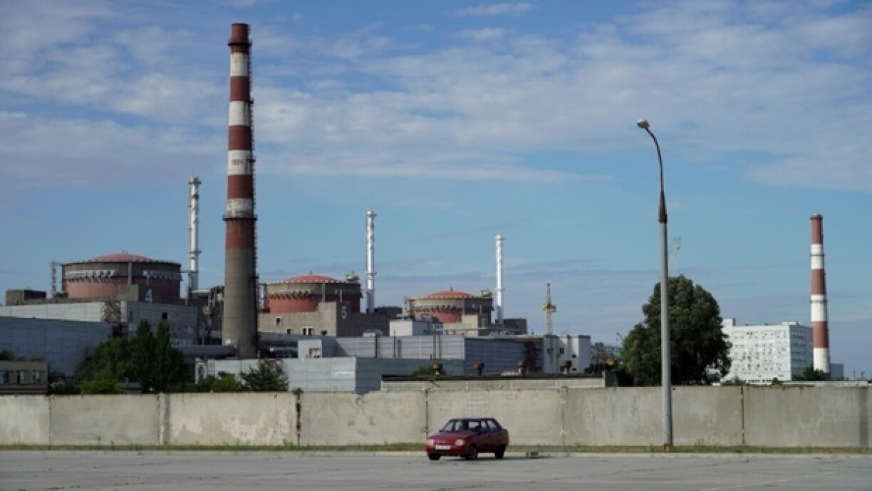 Vue de la centrale nucléaire de Zaporijjia à Energodar, dans la région de Zaporijjia, le 11 septembre 2022