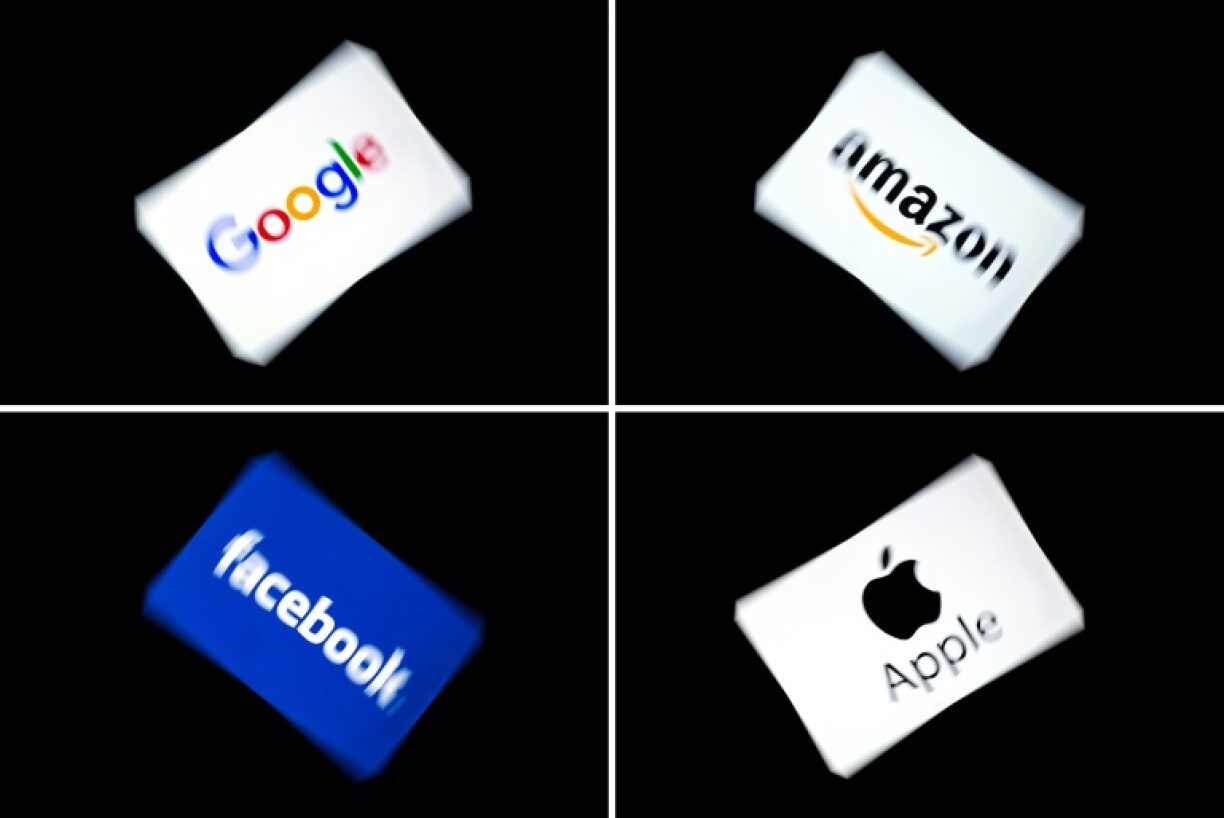 D'Giganten aus dem Internet: Google, Amazon, Facebook an Apple, kuerz Gafa oder GAFA.