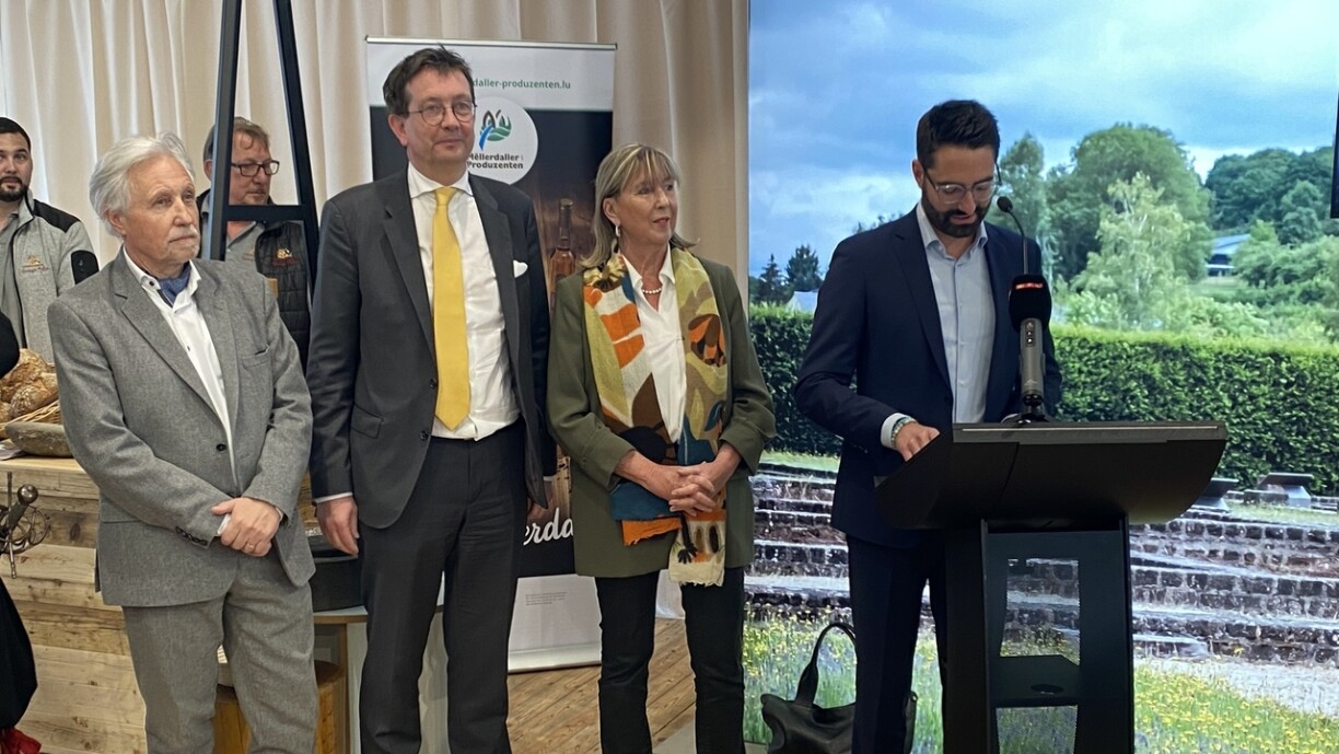 DP Minister for Tourism Eric Thill (far right) launches Luxembourg's official 2024 campaign