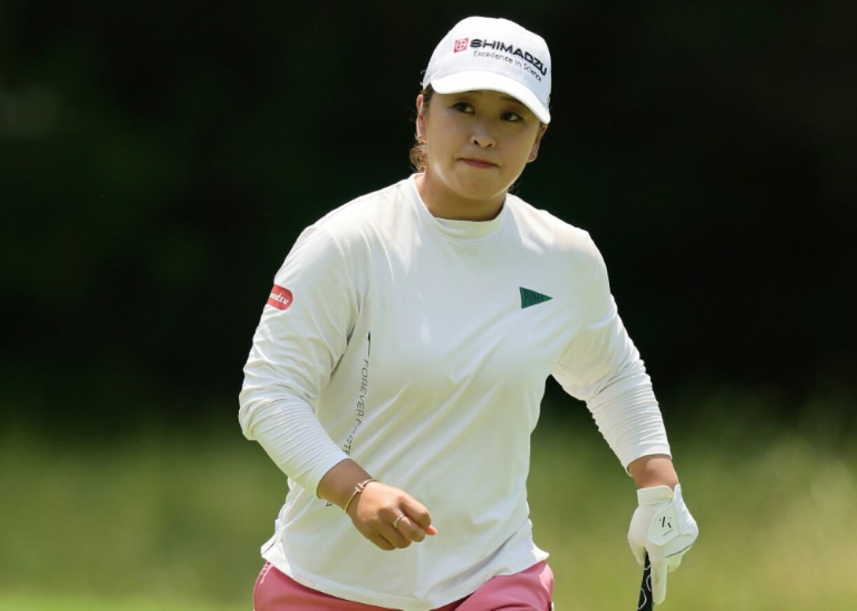 Japan's Mao Saigo fired a 69 to grab a share of the lead after the third round of the LPGA Chevron Championship